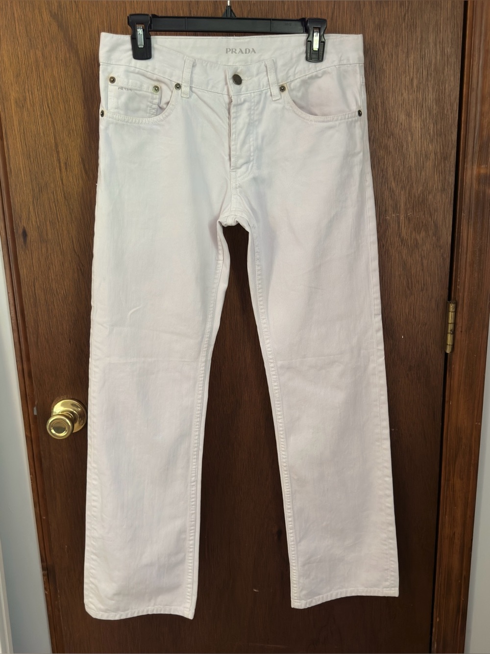 Authentic Prada white Straight Jeans
